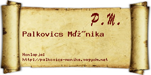 Palkovics Mónika névjegykártya