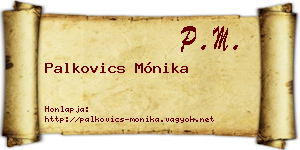 Palkovics Mónika névjegykártya
