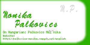 monika palkovics business card